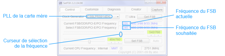 Overclocker son CPU - SetFSB