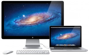 Un écran Apple exploitant le port Thunderbolt